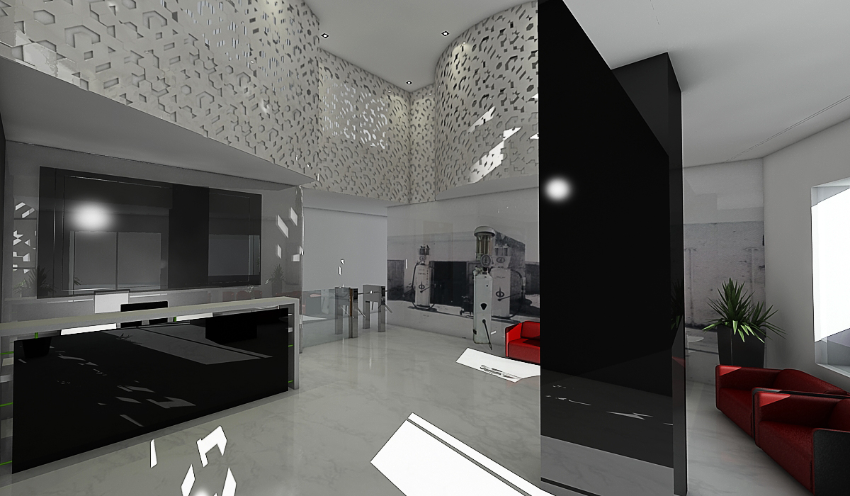 Station Total – Architecte d’intérieur au Maroc – Aménagement et design intérieur d’espace commercial et station-service moderne