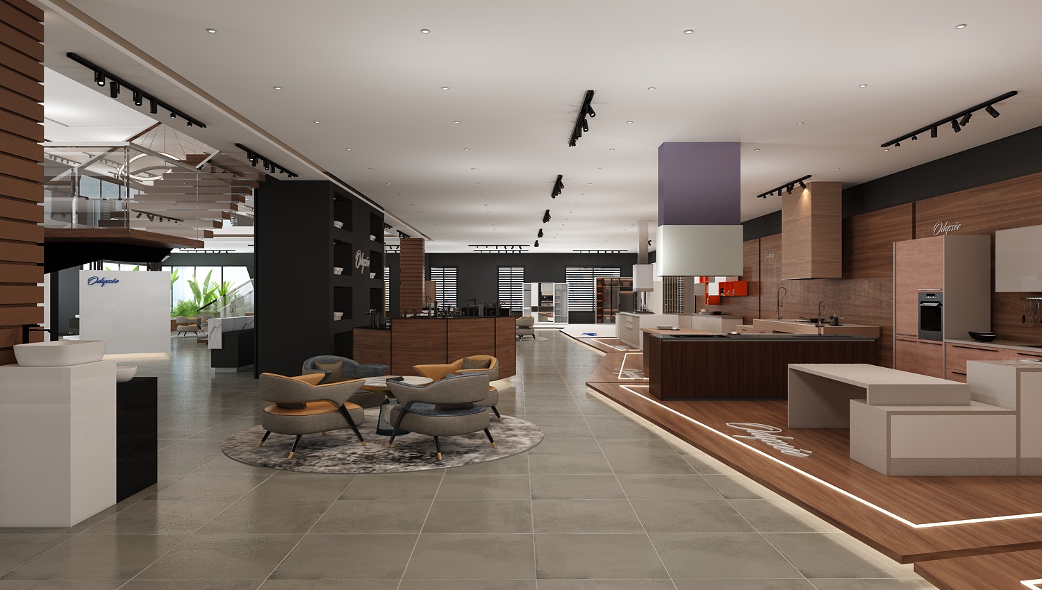 Odyssée – Aménagement et design intérieur commercial moderne à Casablanca – Architecte d’intérieur