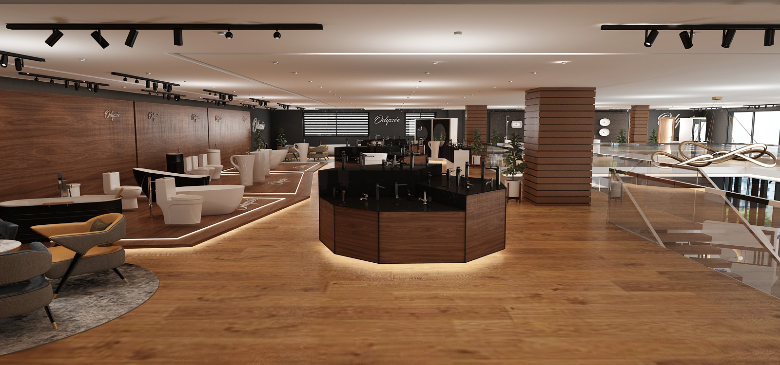 Odyssée – Aménagement et design intérieur commercial moderne à Casablanca – Architecte d’intérieur