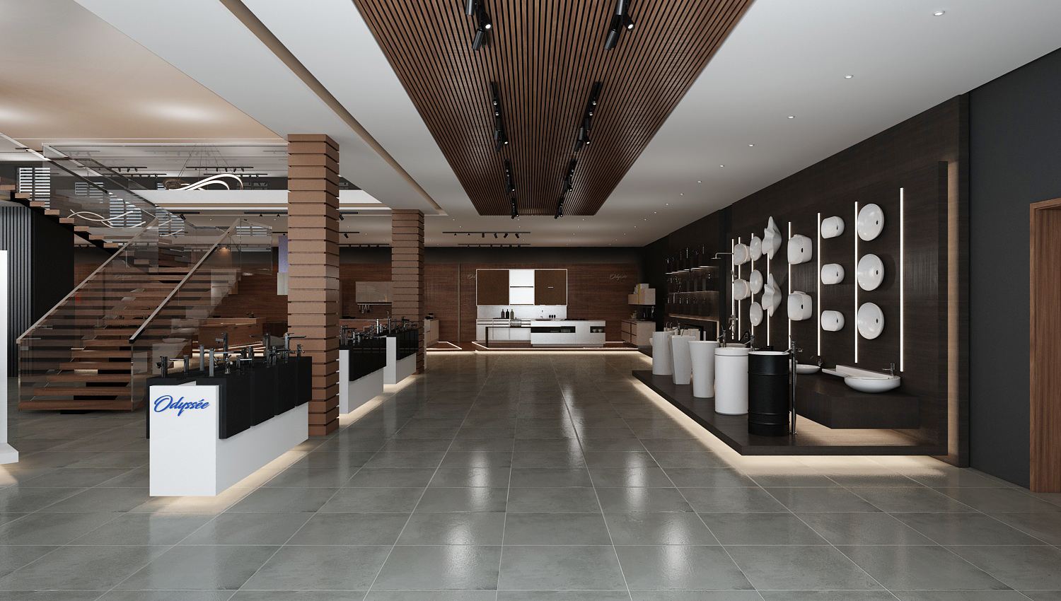 Odyssée – Aménagement et design intérieur commercial moderne à Casablanca – Architecte d’intérieur