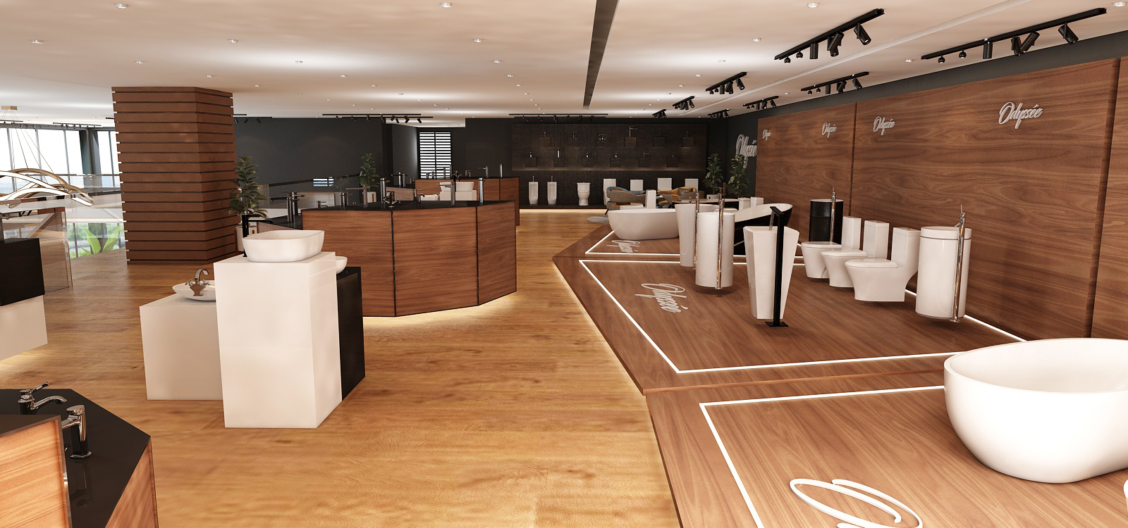 Odyssée – Aménagement et design intérieur commercial moderne à Casablanca – Architecte d’intérieur