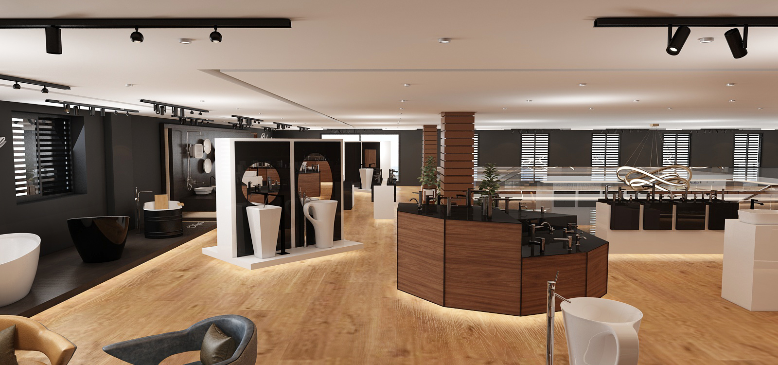 Odyssée – Aménagement et design intérieur commercial moderne à Casablanca – Architecte d’intérieur