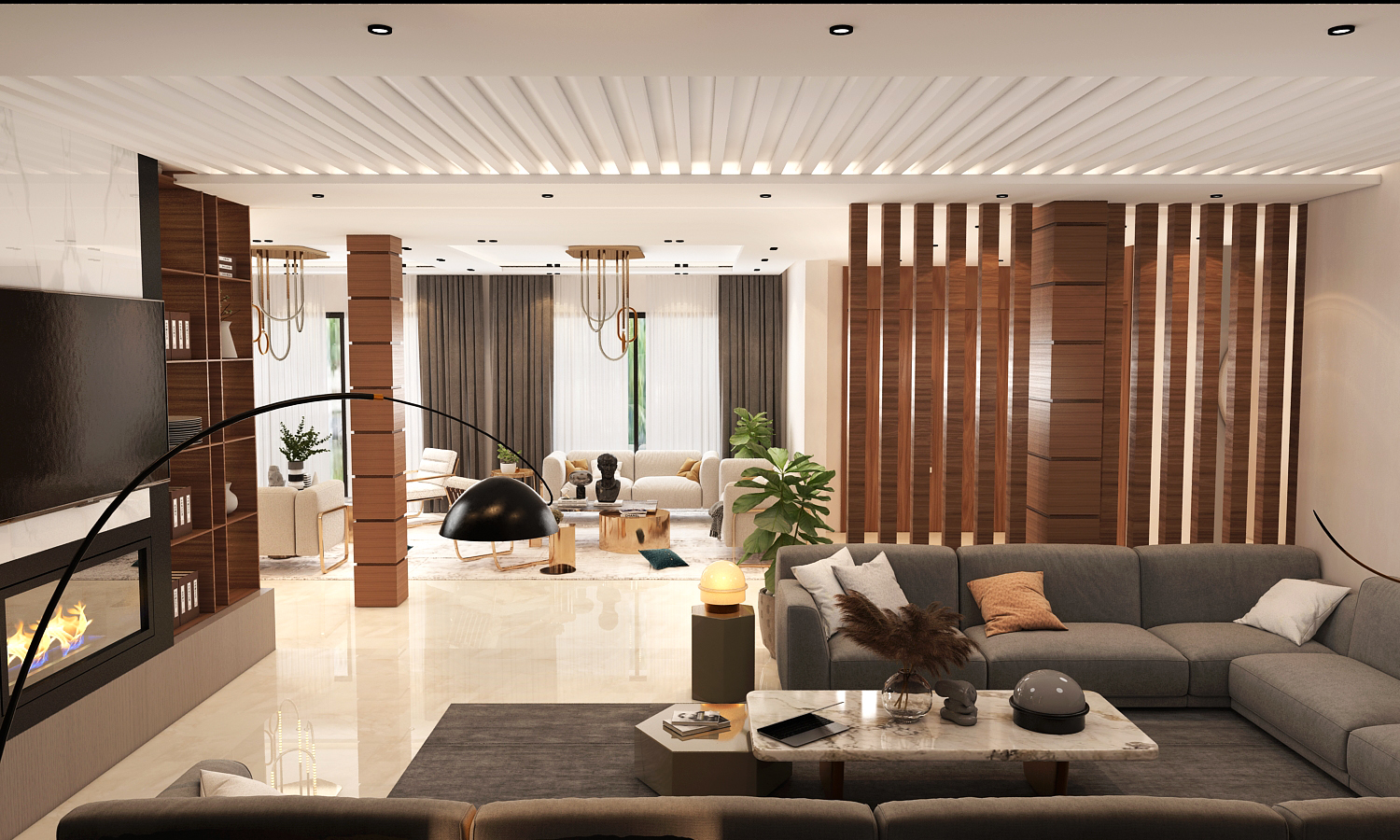 Villa Ghrib – Architecte d’intérieur à Casablanca – Aménagement et design intérieur résidentiel moderne et élégant