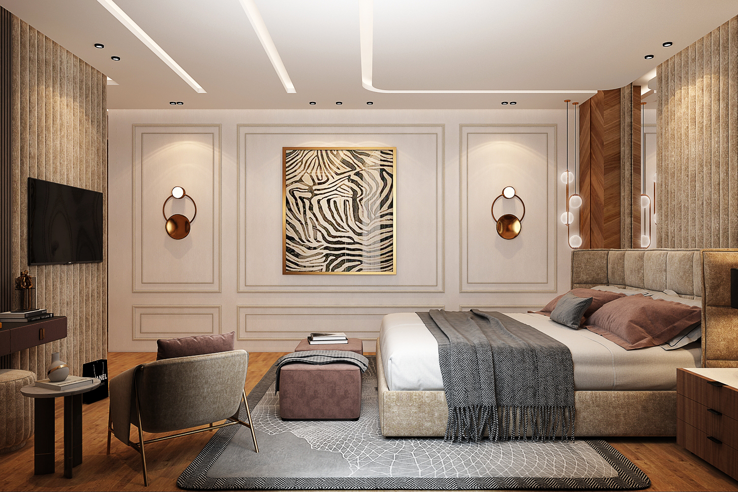 Villa Charif – Architecte d’intérieur à Casablanca – Aménagement et design intérieur résidentiel moderne et élégant