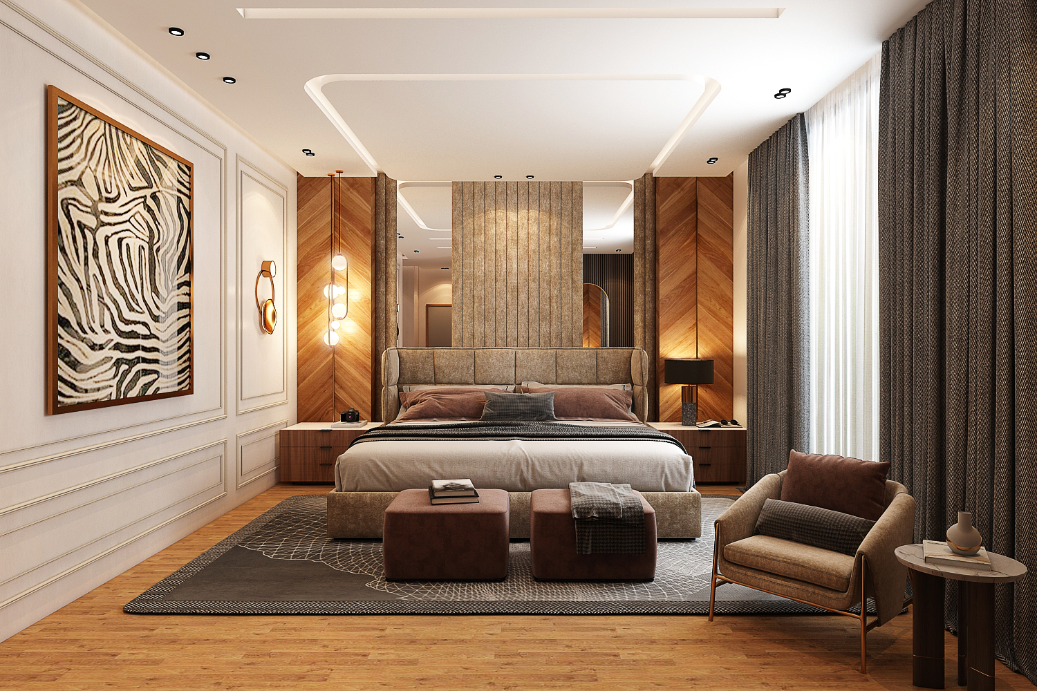 Villa Charif – Architecte d’intérieur à Casablanca – Aménagement et design intérieur résidentiel moderne et élégant