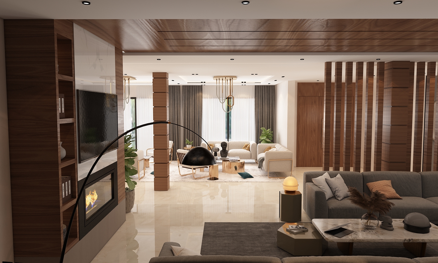 Villa Ghrib – Architecte d’intérieur à Casablanca – Aménagement et design intérieur résidentiel moderne et élégant