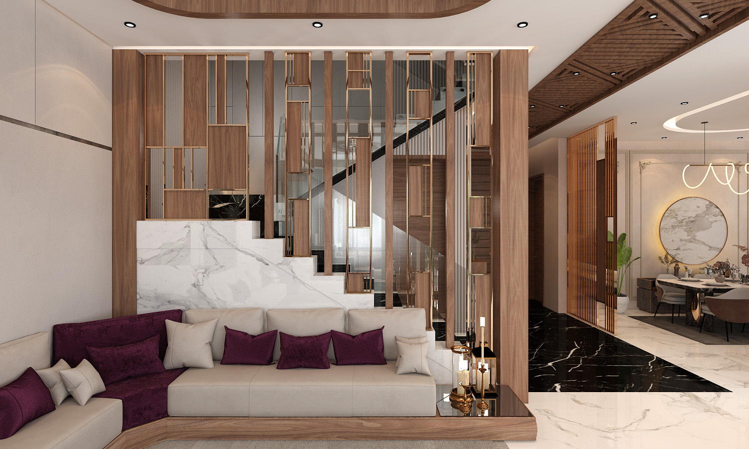 Villa Charif – Architecte d’intérieur à Casablanca – Aménagement et design intérieur résidentiel moderne et élégant