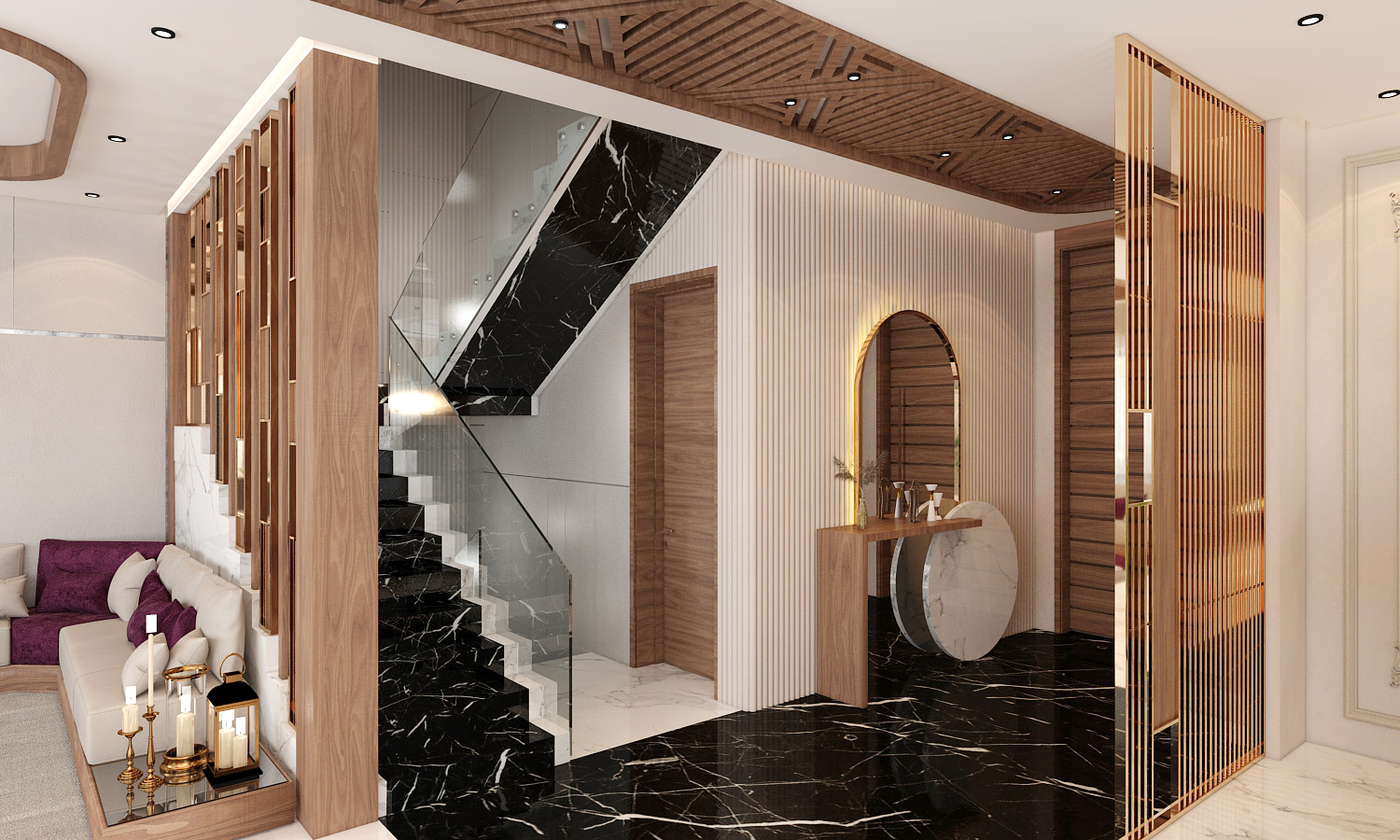 Villa Charif – Architecte d’intérieur à Casablanca – Aménagement et design intérieur résidentiel moderne et élégant