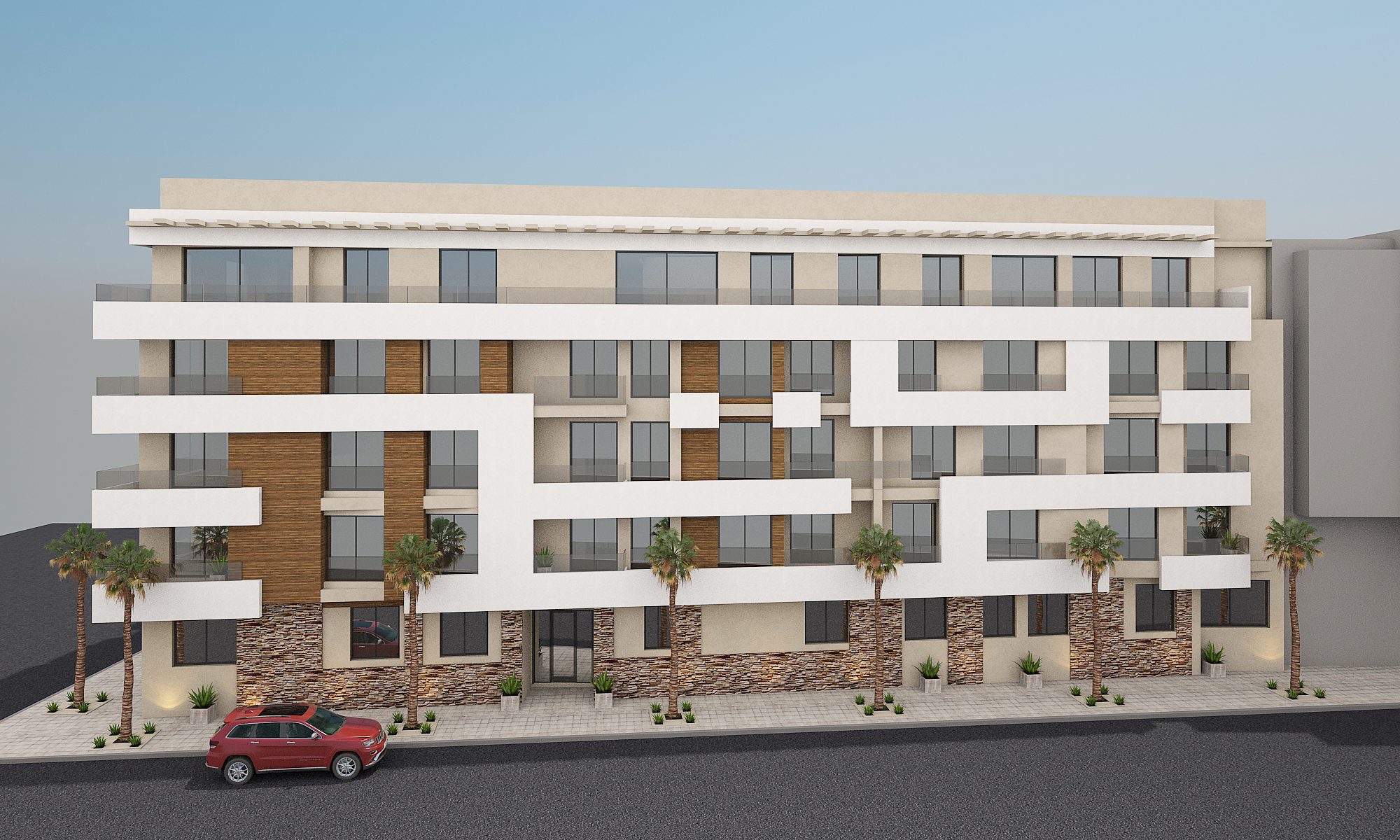 Immeuble Youssef Alaoui – Architecte d’intérieur à Casablanca – Conception et aménagement intérieur d’immeuble moderne et fonctionnel