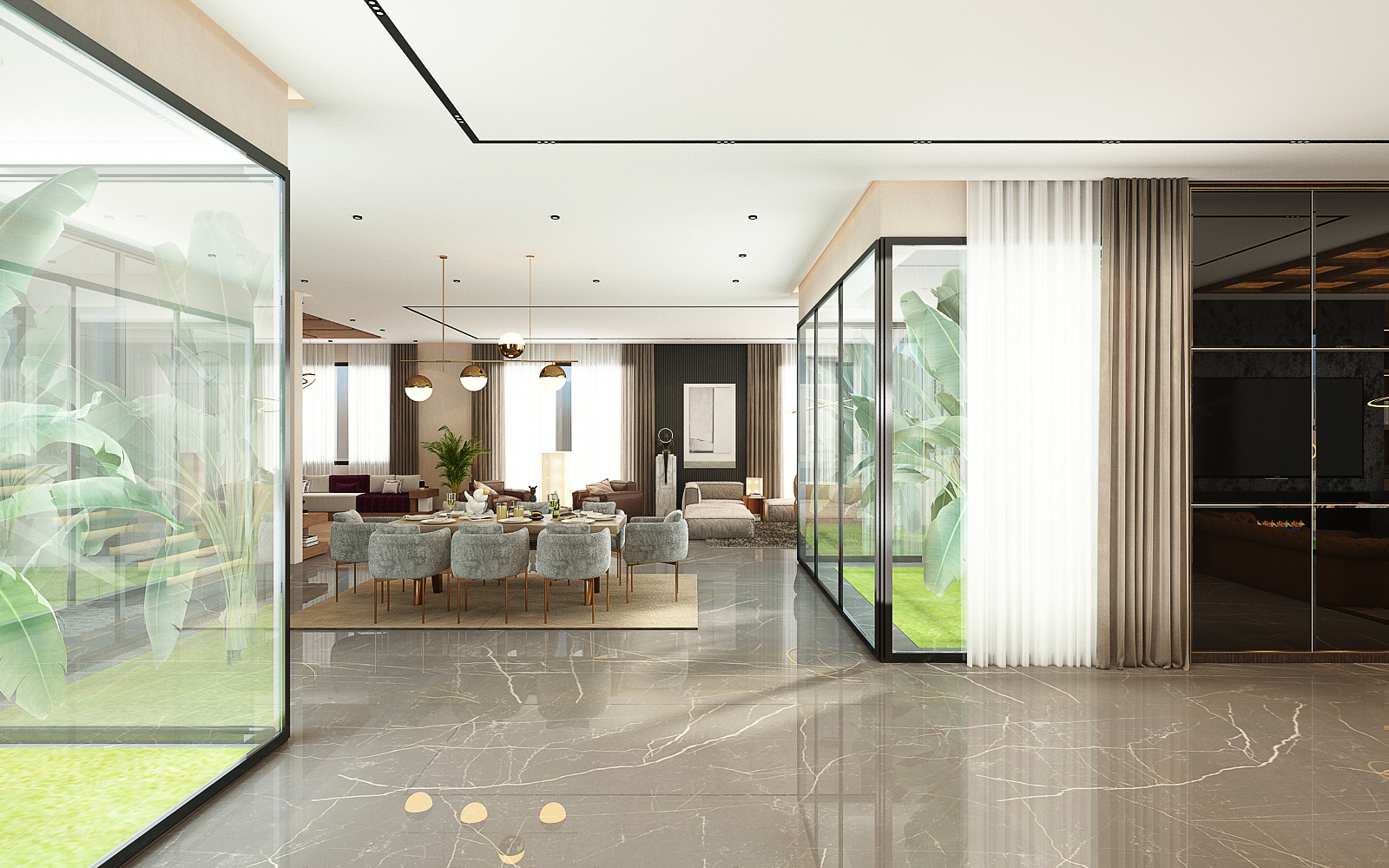 Villa Rachid Oudghiri – Architecte d’intérieur à Casablanca – Aménagement et design intérieur résidentiel moderne et élégant