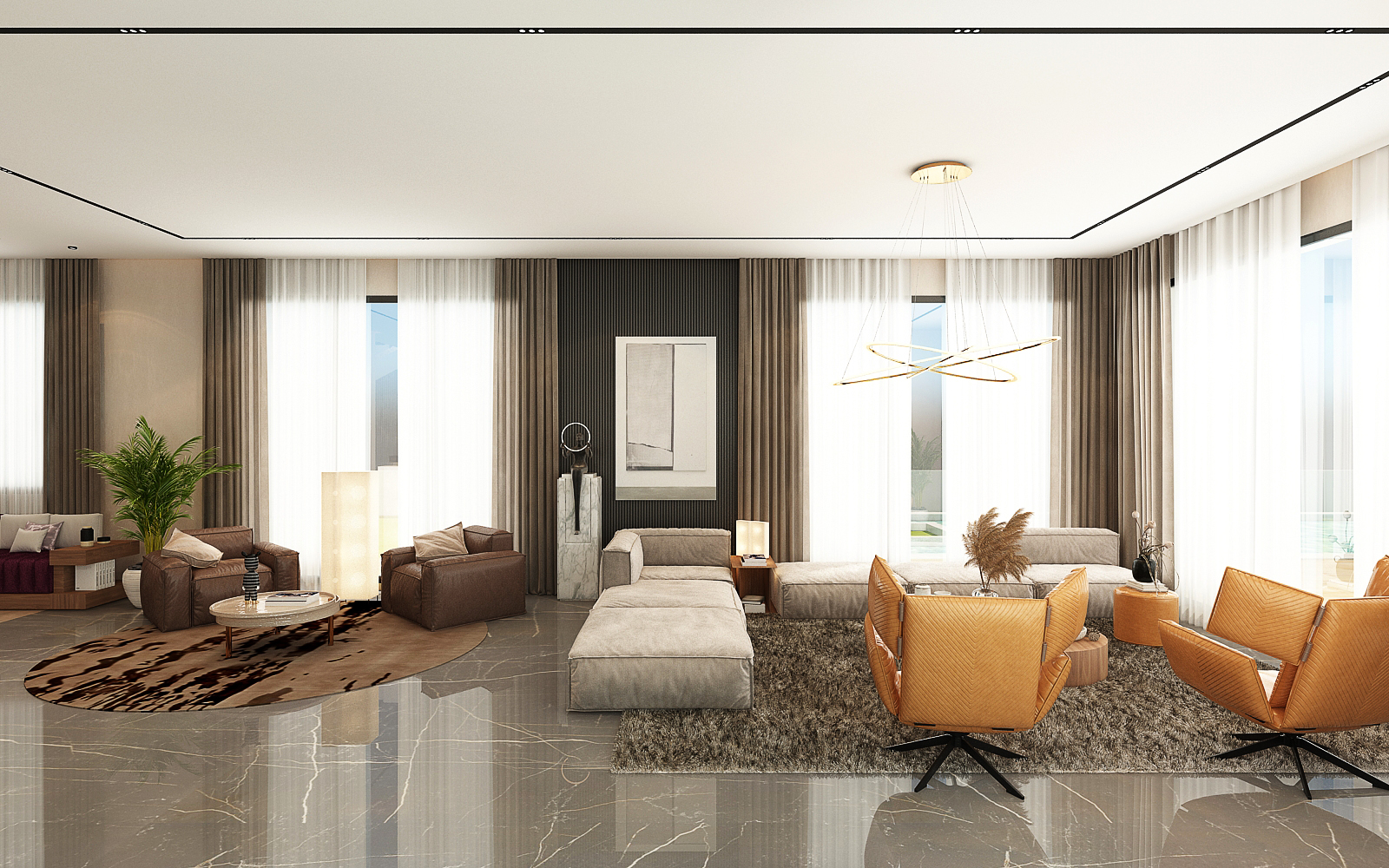 Villa Rachid Oudghiri – Architecte d’intérieur à Casablanca – Aménagement et design intérieur résidentiel moderne et élégant