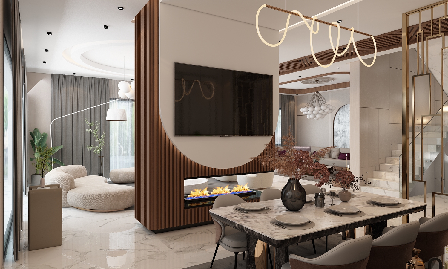 Villa Charif – Architecte d’intérieur à Casablanca – Aménagement et design intérieur résidentiel moderne et élégant