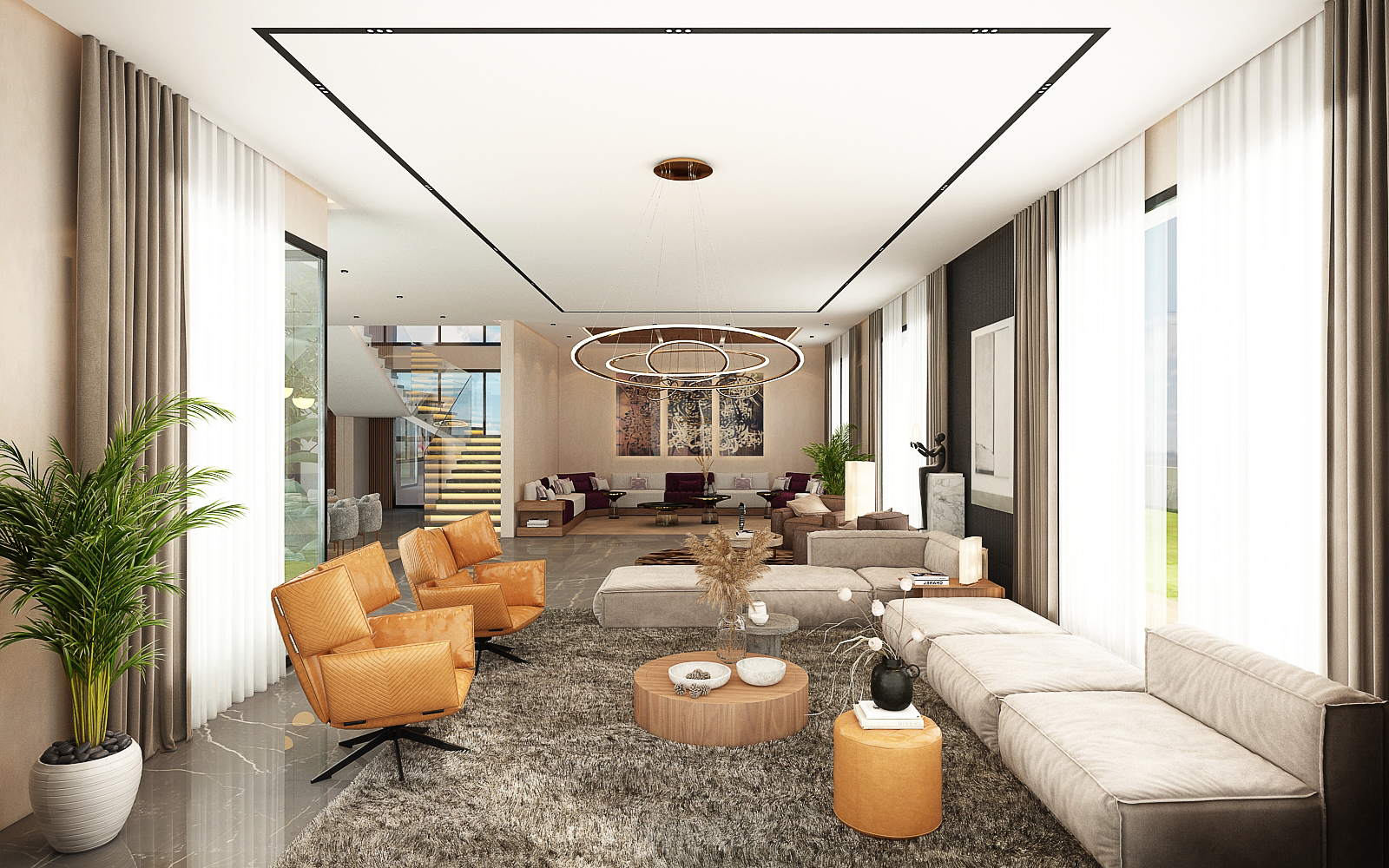 Villa Rachid Oudghiri – Architecte d’intérieur à Casablanca – Aménagement et design intérieur résidentiel moderne et élégant