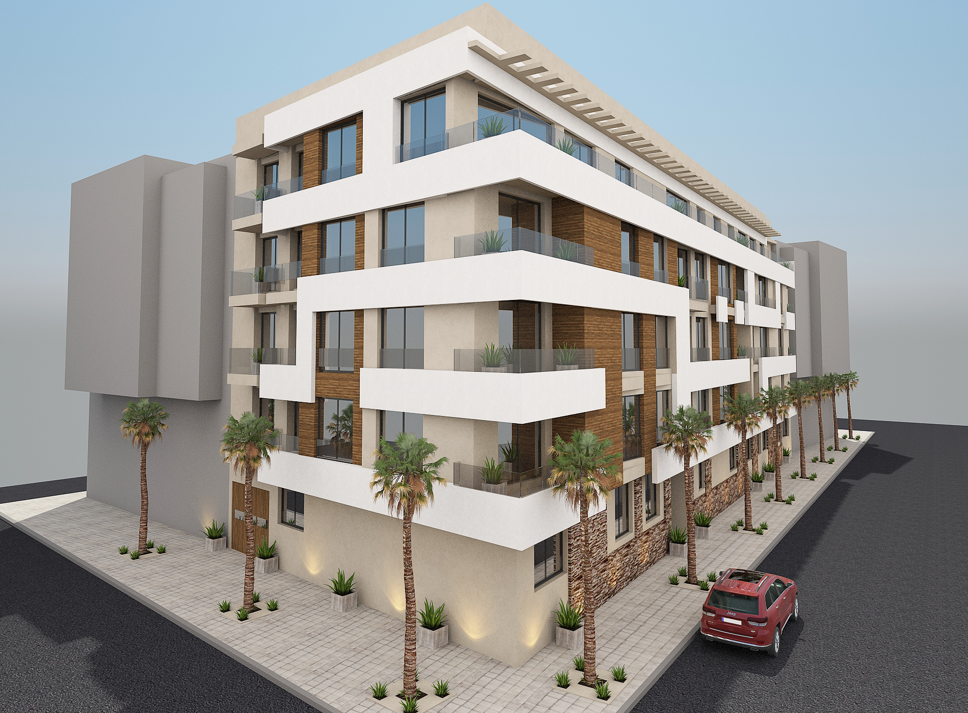 Immeuble Youssef Alaoui – Architecte d’intérieur à Casablanca – Conception et aménagement intérieur d’immeuble moderne et fonctionnel