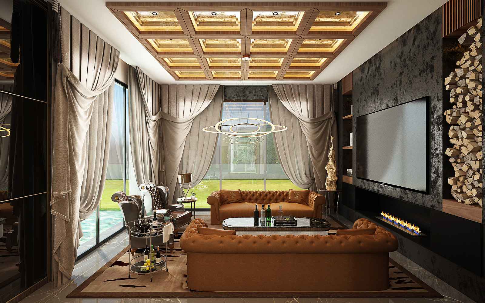 Villa Rachid Oudghiri – Architecte d’intérieur à Casablanca – Aménagement et design intérieur résidentiel moderne et élégant