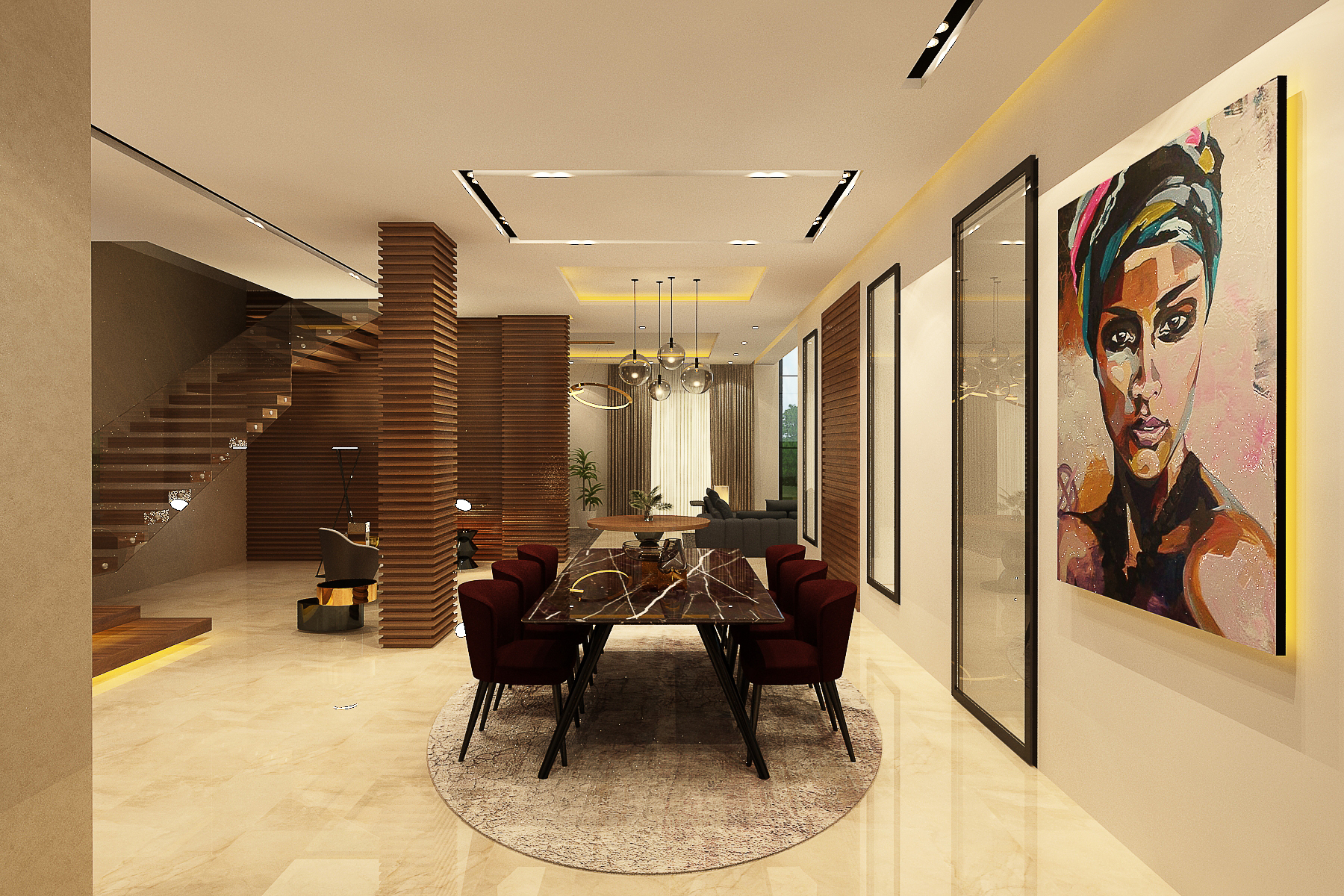 Villa Asmaa – Architecte d’intérieur à Casablanca – Aménagement et design intérieur résidentiel moderne et élégant