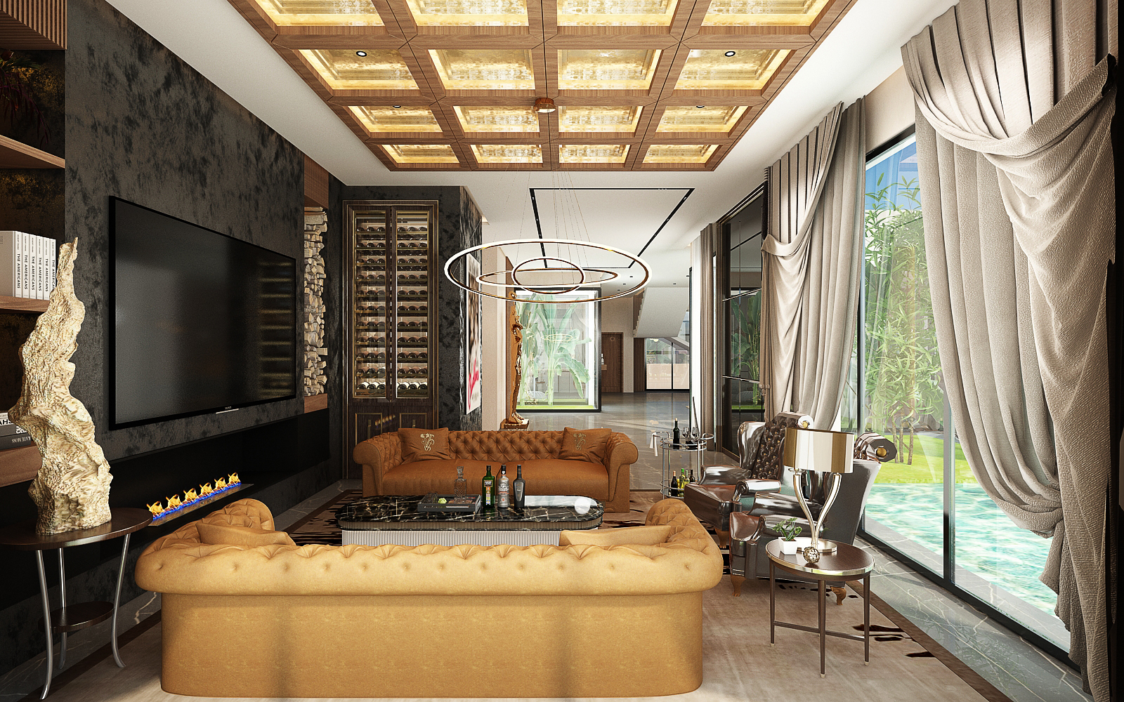 Villa Rachid Oudghiri – Architecte d’intérieur à Casablanca – Aménagement et design intérieur résidentiel moderne et élégant