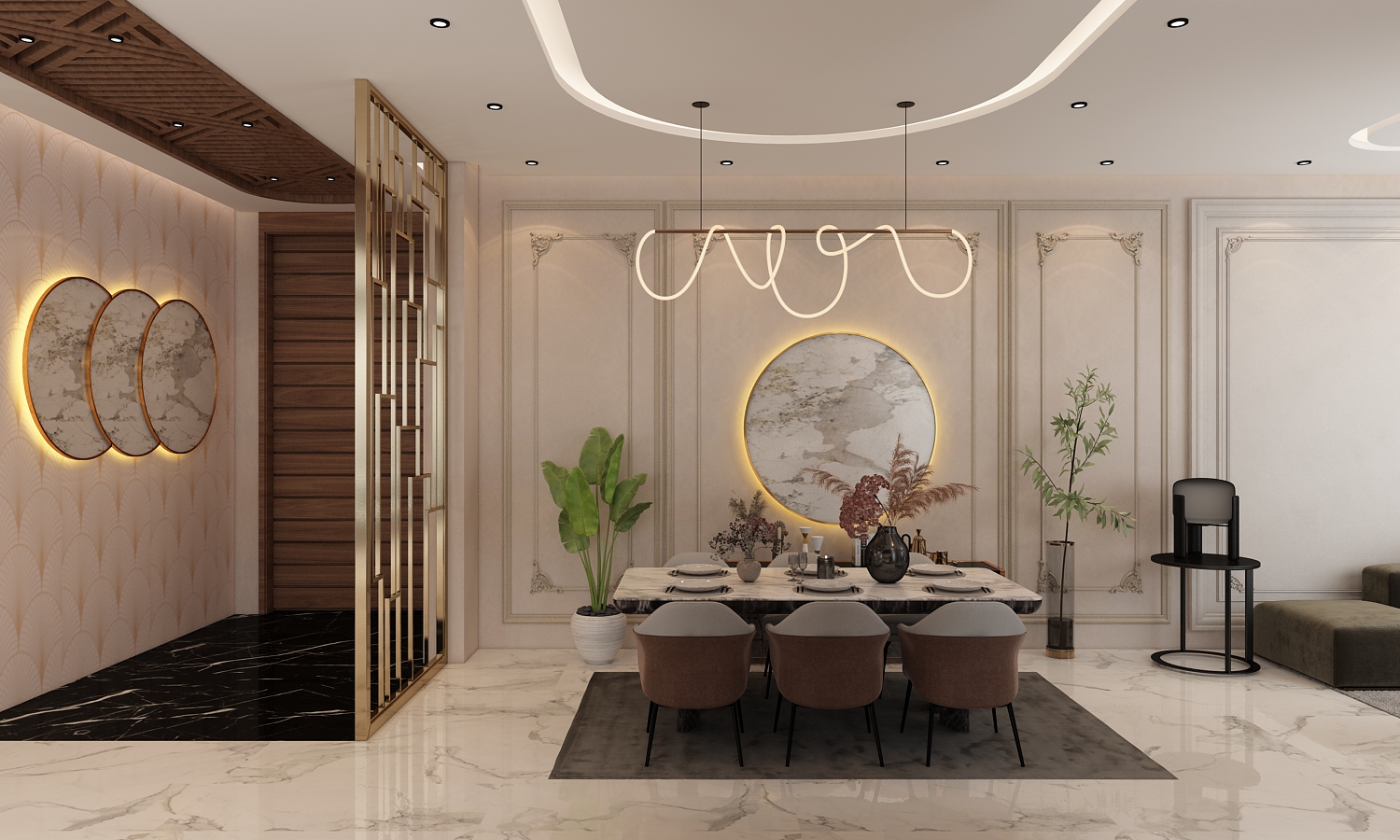 Villa Charif – Architecte d’intérieur à Casablanca – Aménagement et design intérieur résidentiel moderne et élégant