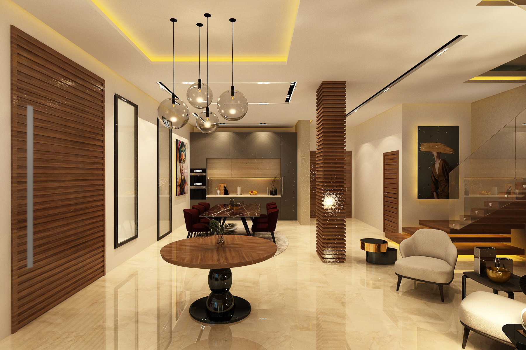 Villa Asmaa – Architecte d’intérieur à Casablanca – Aménagement et design intérieur résidentiel moderne et élégant