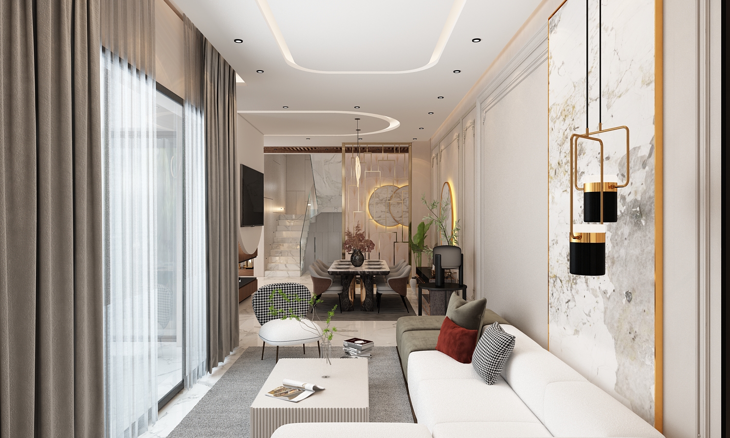 Villa Charif – Architecte d’intérieur à Casablanca – Aménagement et design intérieur résidentiel moderne et élégant