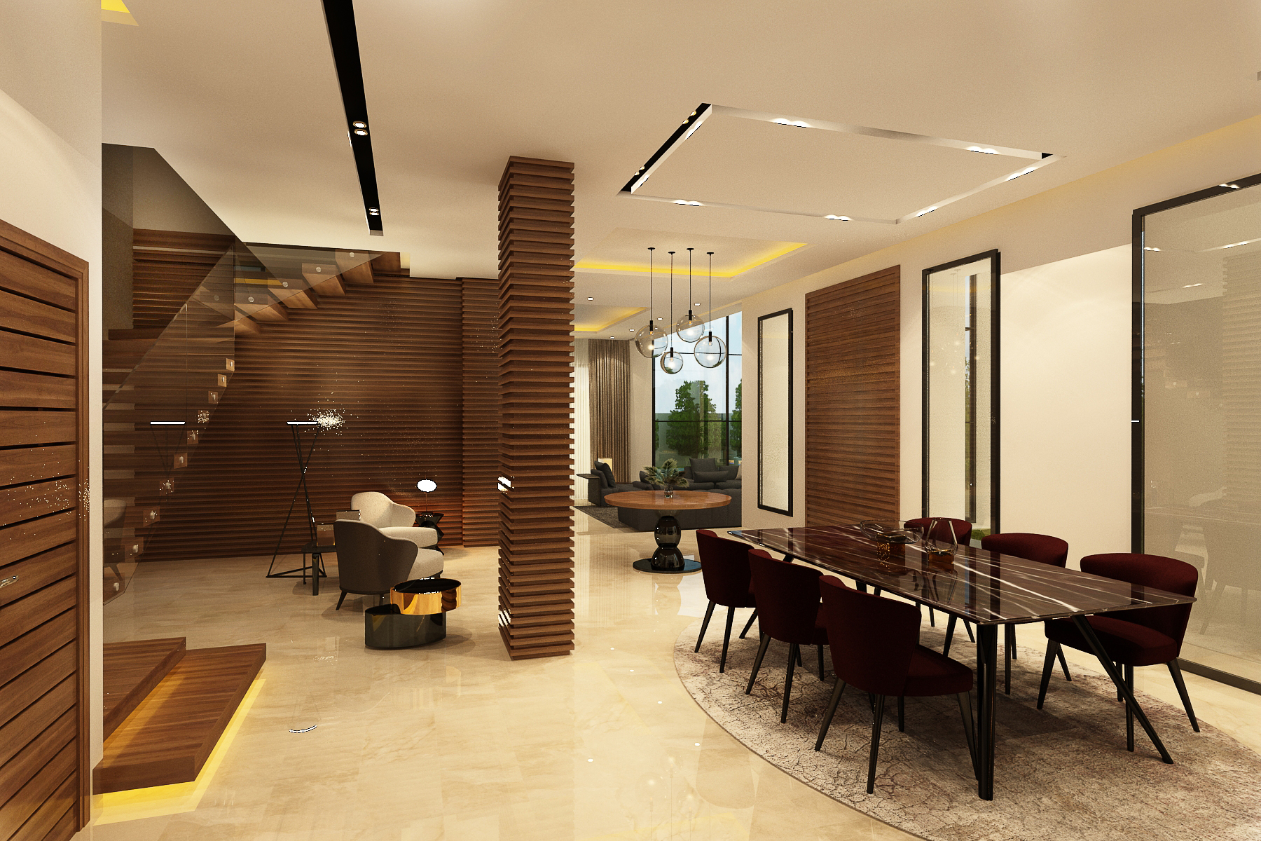 Villa Asmaa – Architecte d’intérieur à Casablanca – Aménagement et design intérieur résidentiel moderne et élégant