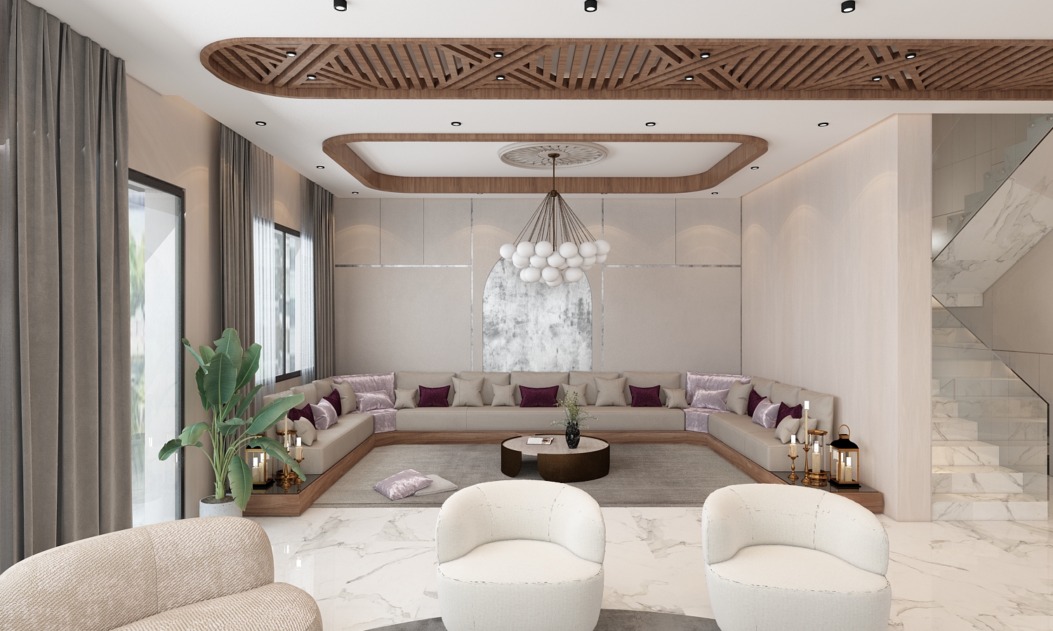 Villa Charif – Architecte d’intérieur à Casablanca – Aménagement et design intérieur résidentiel moderne et élégant