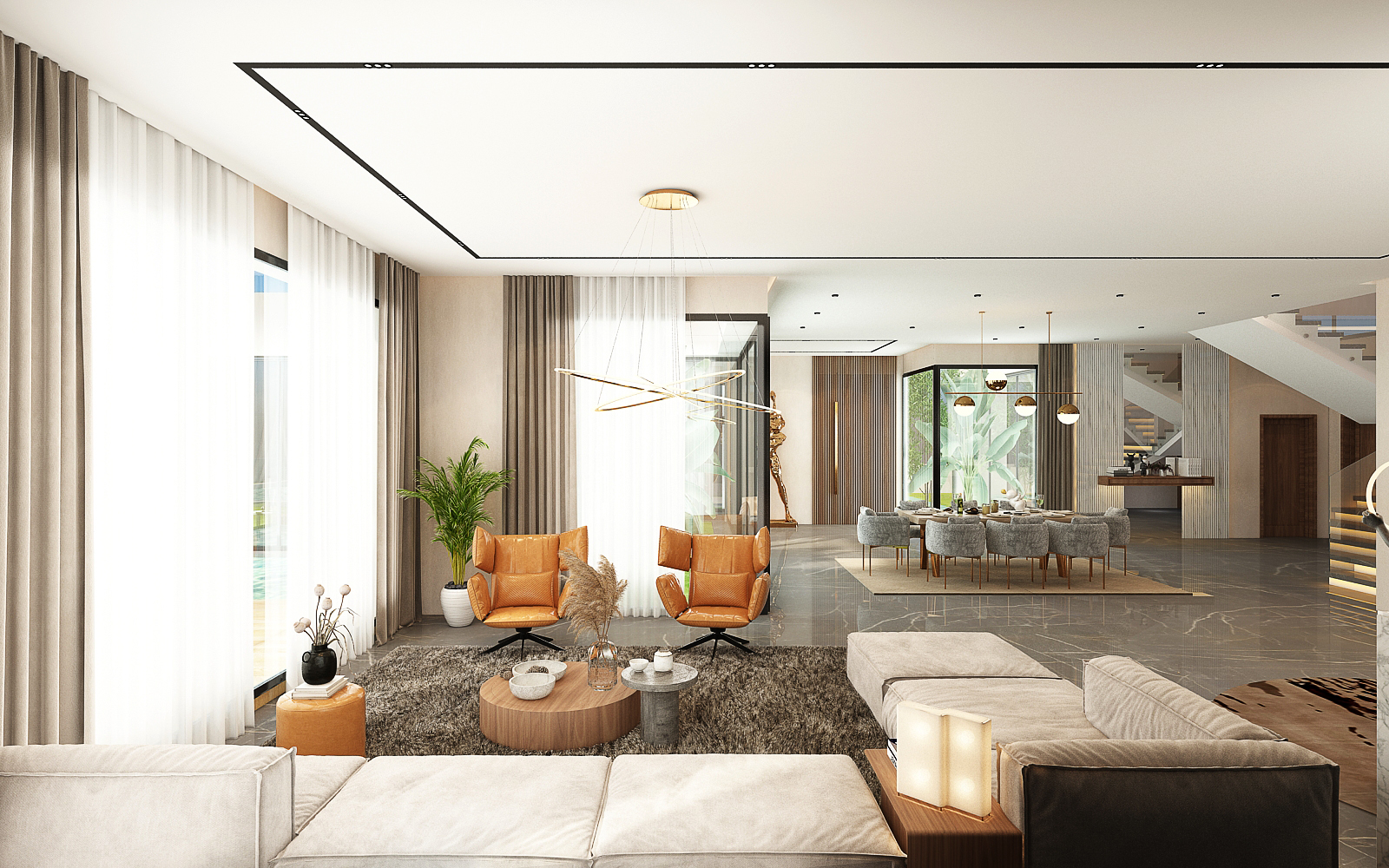 Villa Rachid Oudghiri – Architecte d’intérieur à Casablanca – Aménagement et design intérieur résidentiel moderne et élégant