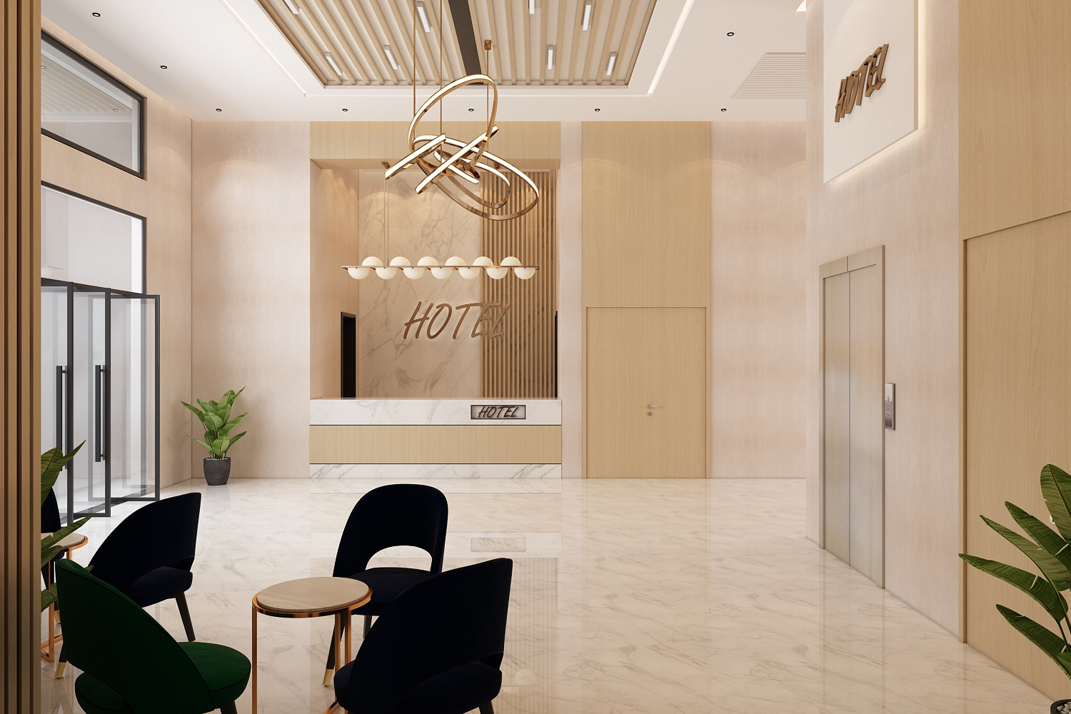 Hôtel Azilal – Architecte d’intérieur à Casablanca – Aménagement et design intérieur d’hôtel moderne et confortable