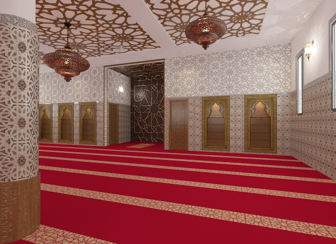 Mosquée – Architecte d’intérieur au Maroc – Aménagement et design intérieur d’espace religieux moderne et fonctionnel