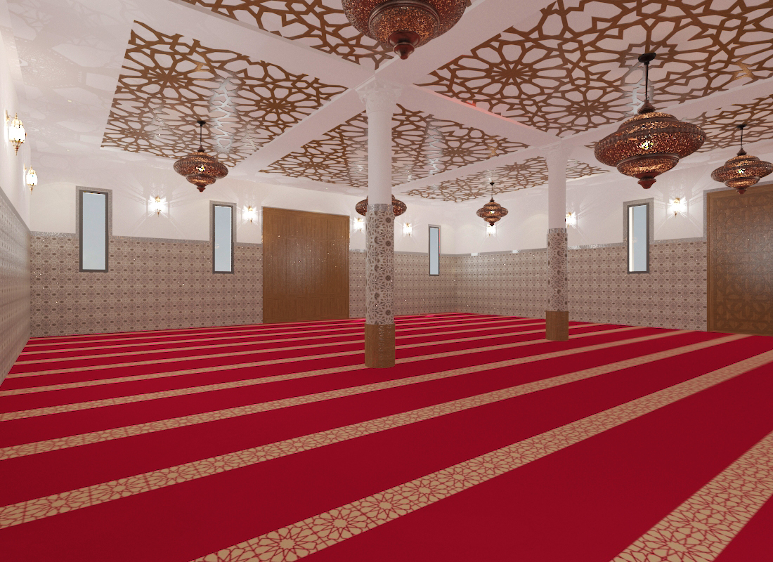 Mosquée – Architecte d’intérieur au Maroc – Aménagement et design intérieur d’espace religieux moderne et fonctionnel