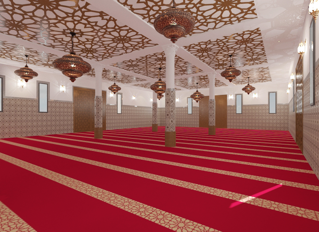 Mosquée – Architecte d’intérieur au Maroc – Aménagement et design intérieur d’espace religieux moderne et fonctionnel