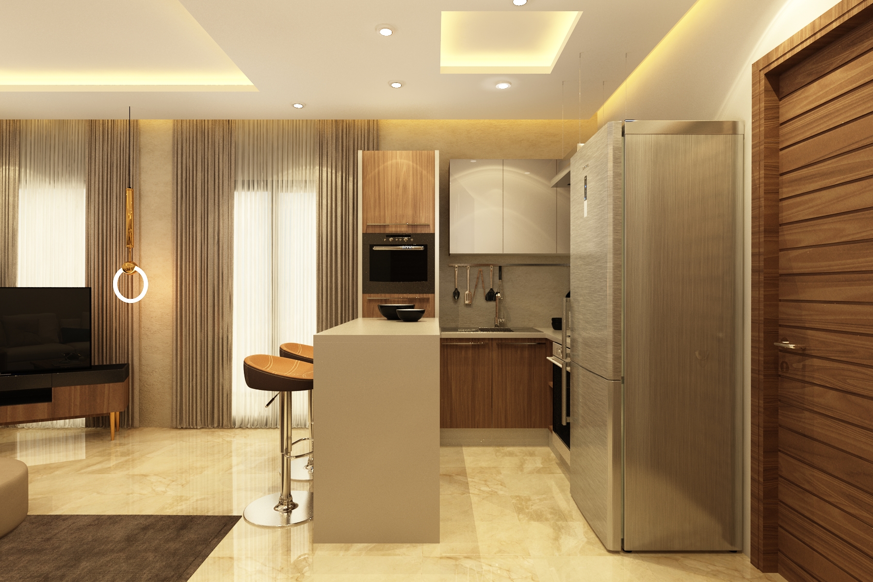 Immeuble Youssef Alaoui – Architecte d’intérieur à Casablanca – Conception et aménagement intérieur d’immeuble moderne et fonctionnel