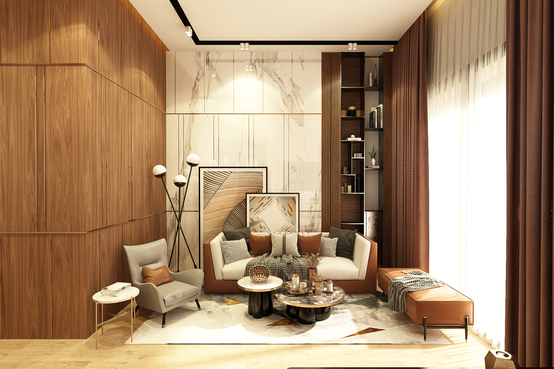 Villa Asmaa – Architecte d’intérieur à Casablanca – Aménagement et design intérieur résidentiel moderne et élégant