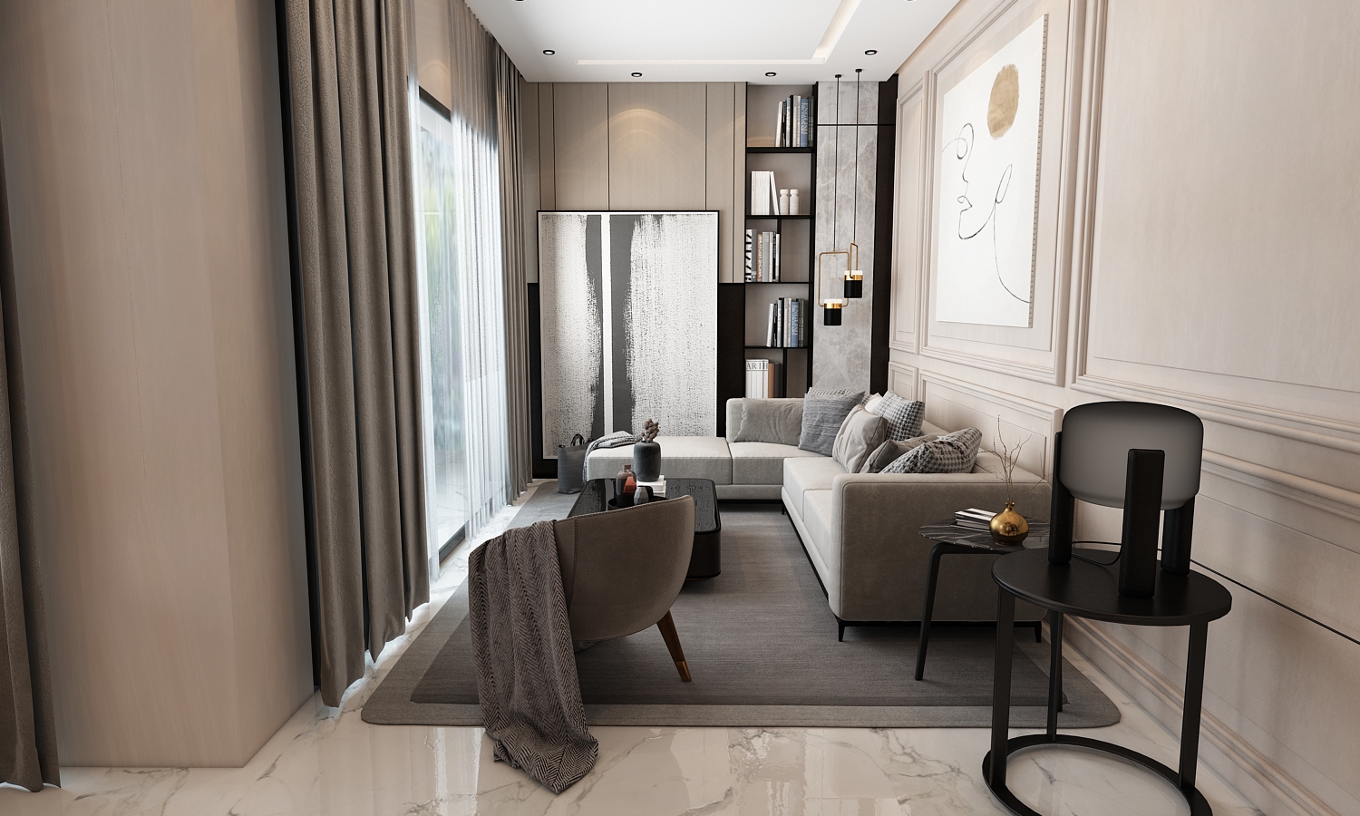 Immeuble Saad – Architecte d’intérieur à Tanger – Conception et aménagement intérieur d’immeuble moderne et fonctionnel