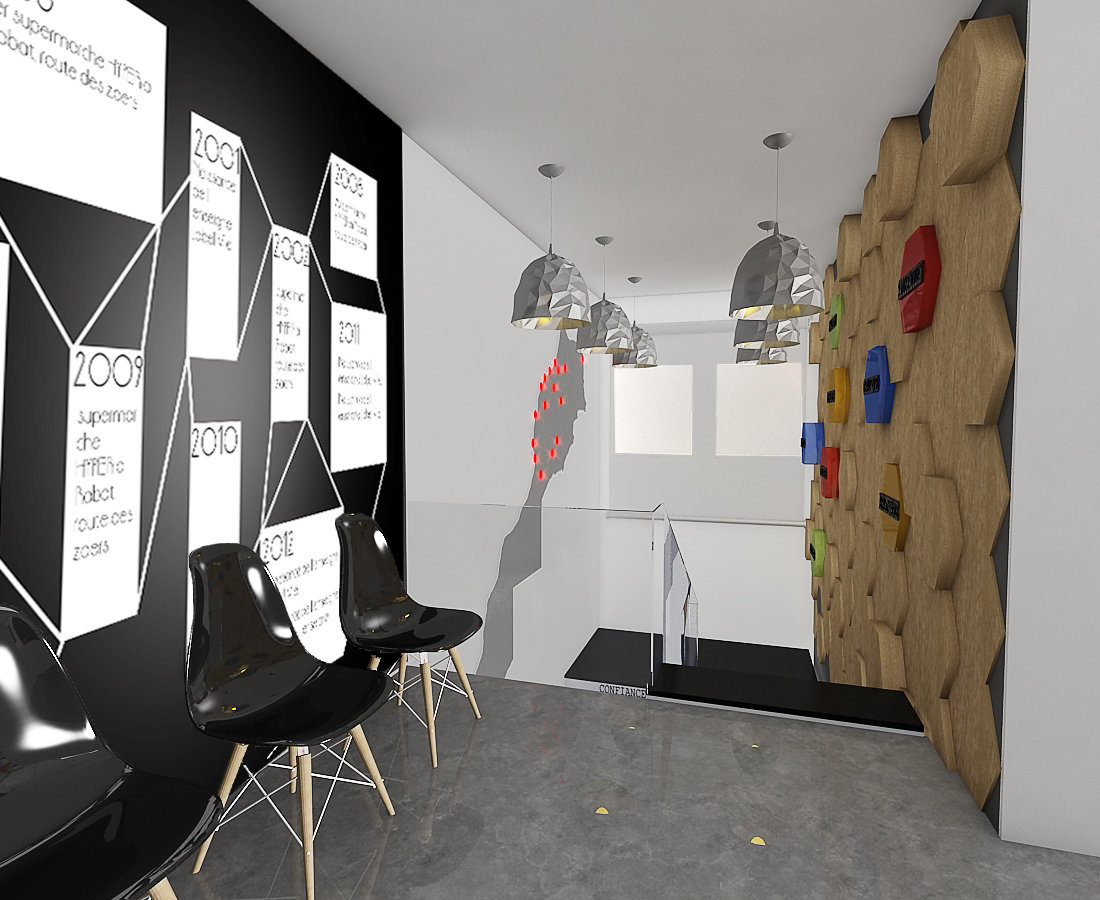 Carrefour Sidi Maarouf – Architecte d’intérieur à Casablanca – Aménagement intérieur commercial moderne et design d’espace professionnel