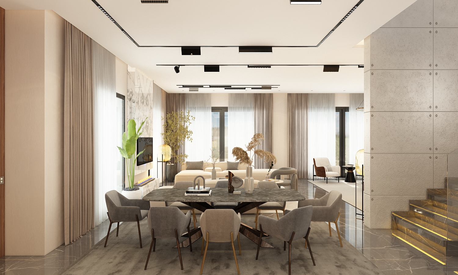 Villa Mamoun – Architecte d’intérieur à Casablanca – Aménagement et design intérieur résidentiel moderne et élégant