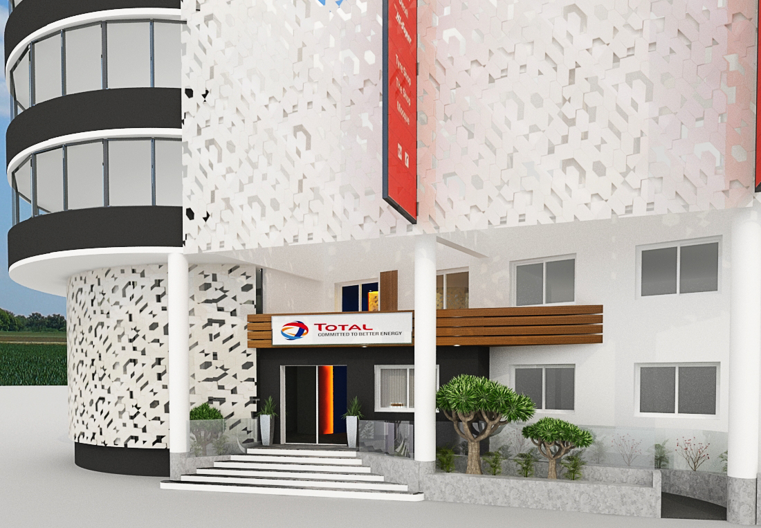 Station Total – Architecte d’intérieur au Maroc – Aménagement et design intérieur d’espace commercial et station-service moderne