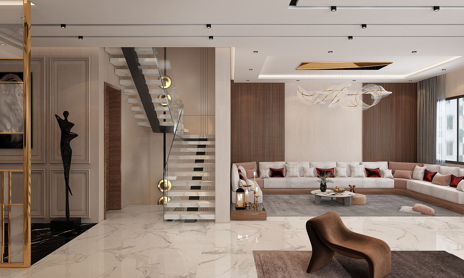 Immeuble Saad – Architecte d’intérieur à Tanger – Conception et aménagement intérieur d’immeuble moderne et fonctionnel