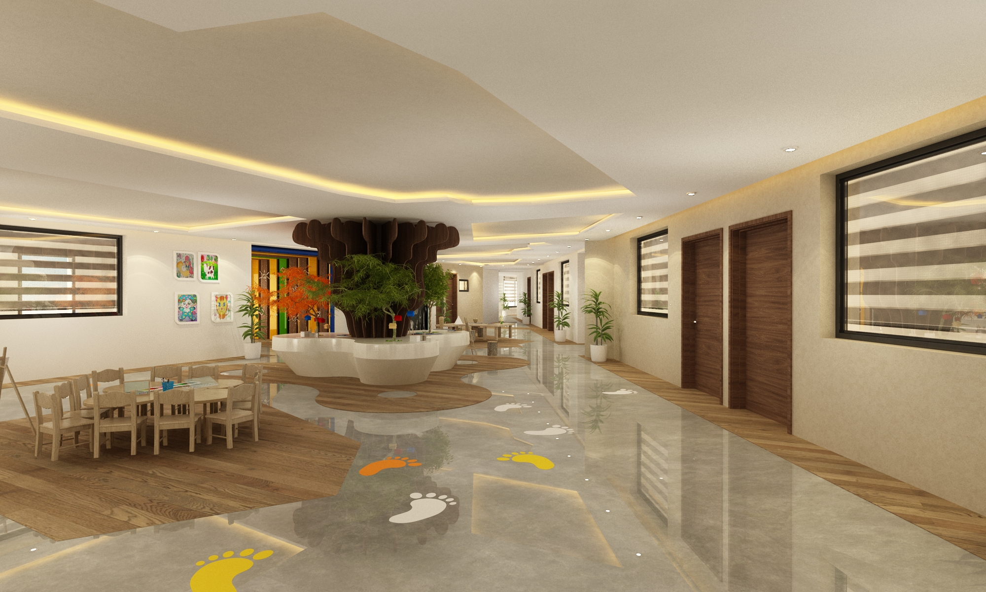 École – Architecte d’intérieur à Casablanca – Aménagement et design intérieur d’espace scolaire moderne et fonctionnel