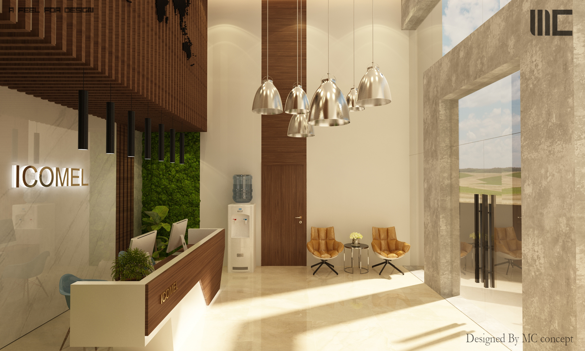 Immeuble Koufa ICOMEL – Architecte d’intérieur à Casablanca – Conception et aménagement intérieur d’immeuble professionnel moderne et fonctionnel