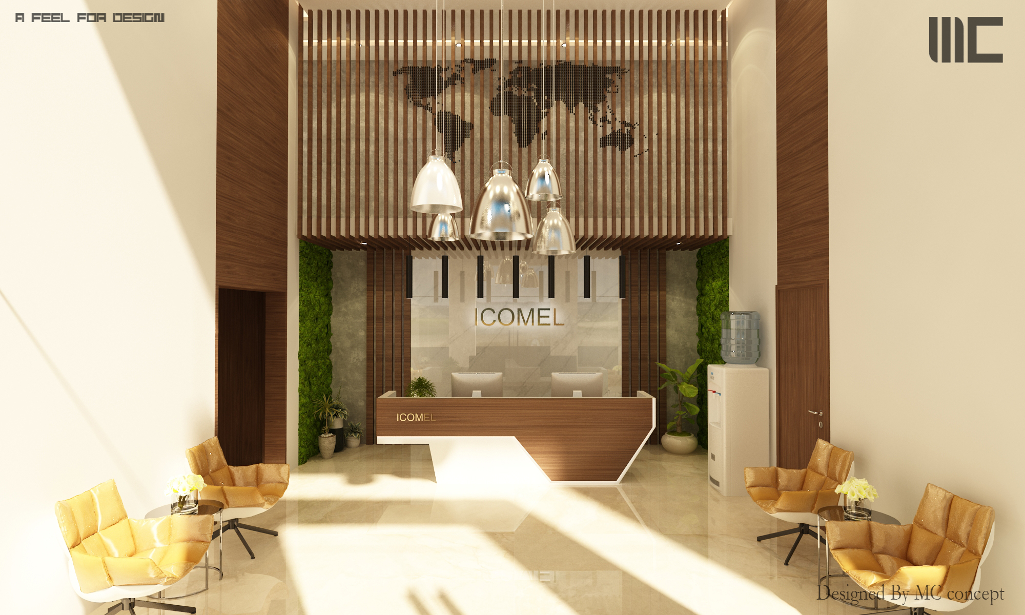 Immeuble Koufa ICOMEL – Architecte d’intérieur à Casablanca – Conception et aménagement intérieur d’immeuble professionnel moderne et fonctionnel