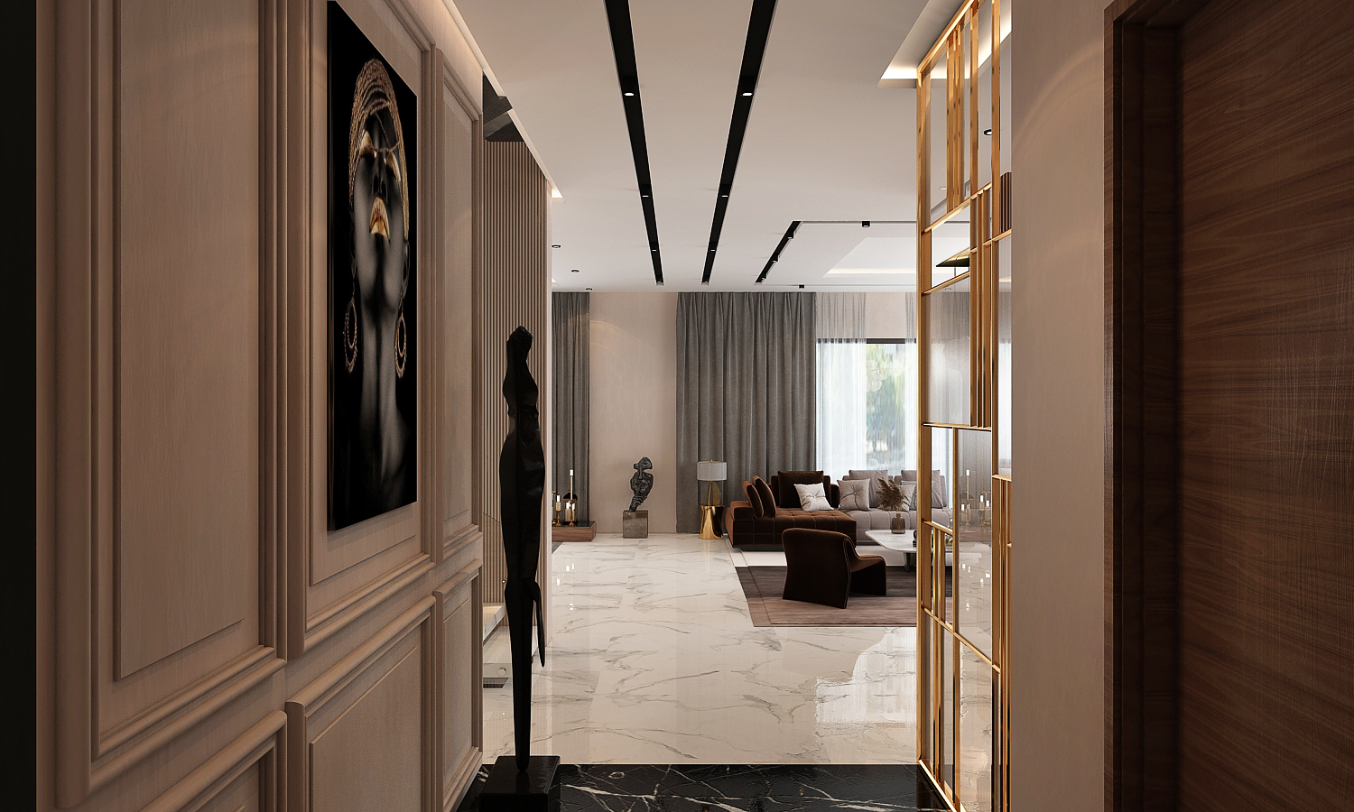 Immeuble Saad – Architecte d’intérieur à Tanger – Conception et aménagement intérieur d’immeuble moderne et fonctionnel