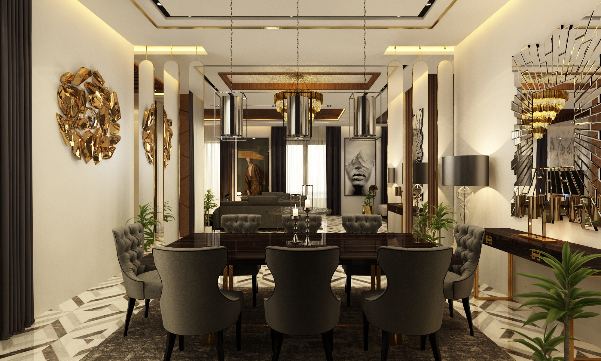 Villa Mourad Saaidi – Architecte d’intérieur à Casablanca – Aménagement et design intérieur résidentiel moderne et élégant