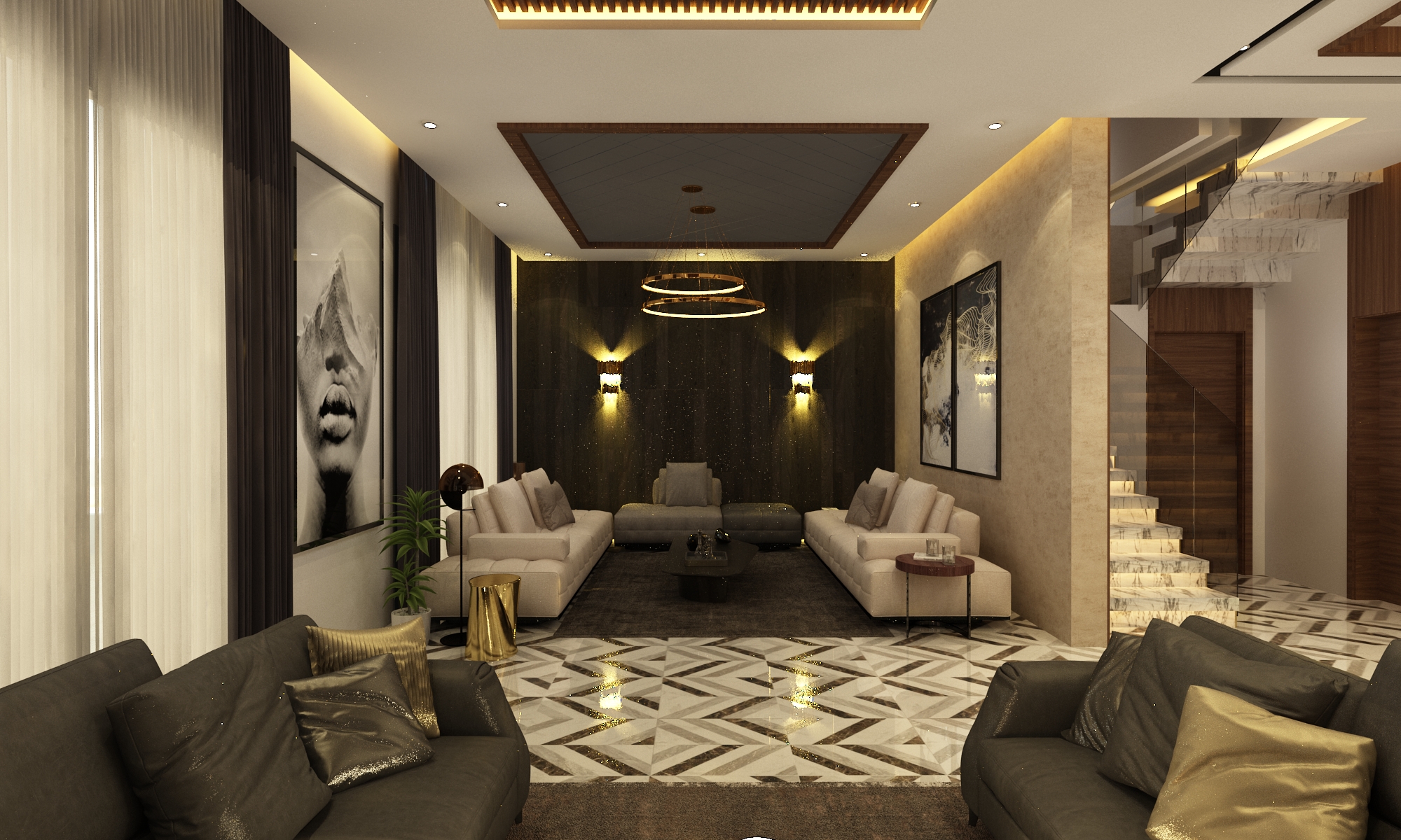 Villa Mourad Saaidi – Architecte d’intérieur à Casablanca – Aménagement et design intérieur résidentiel moderne et élégant