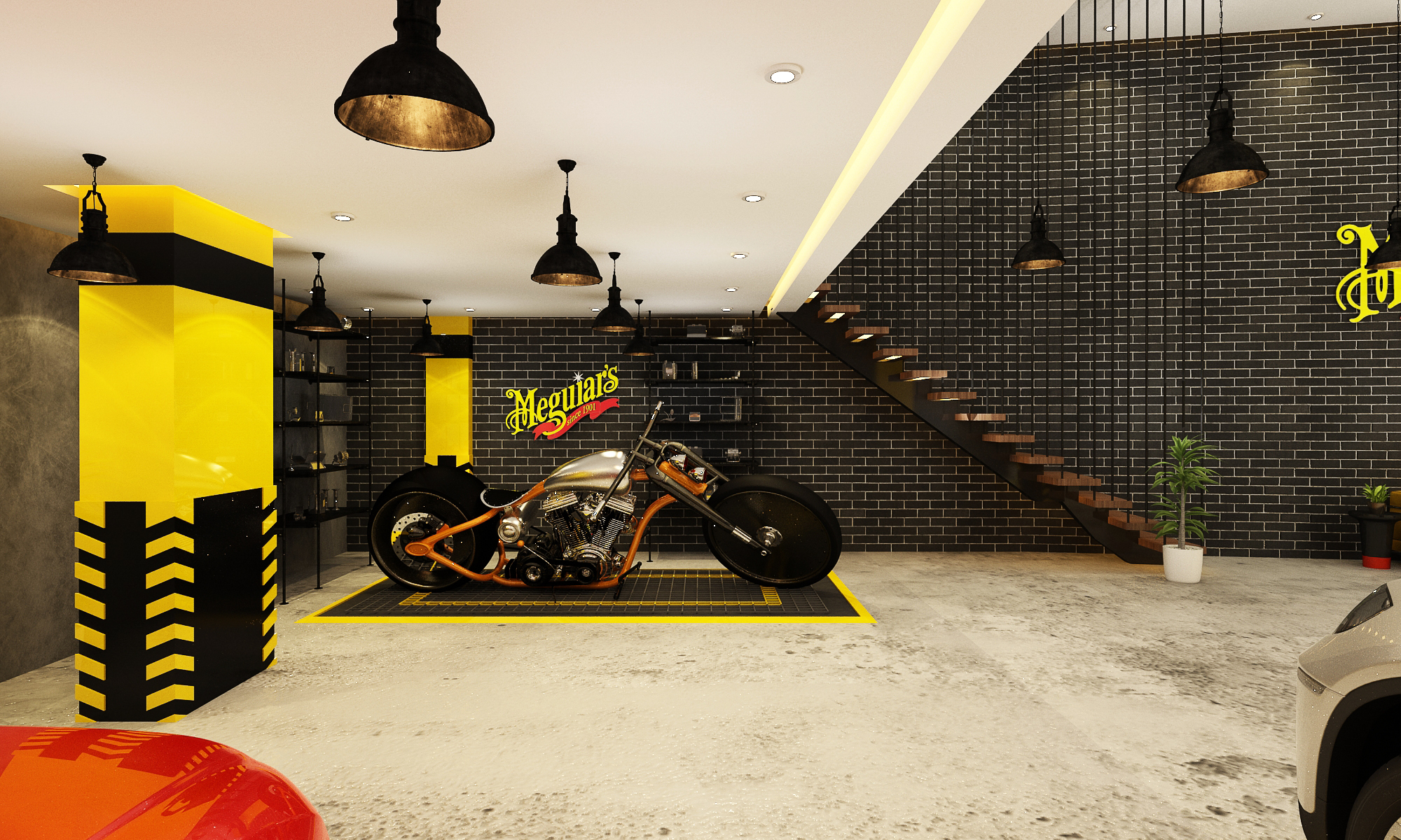 Centre de service Meguair’s – Architecte d’intérieur à Casablanca – Aménagement et design intérieur d’espace professionnel et commercial moderne