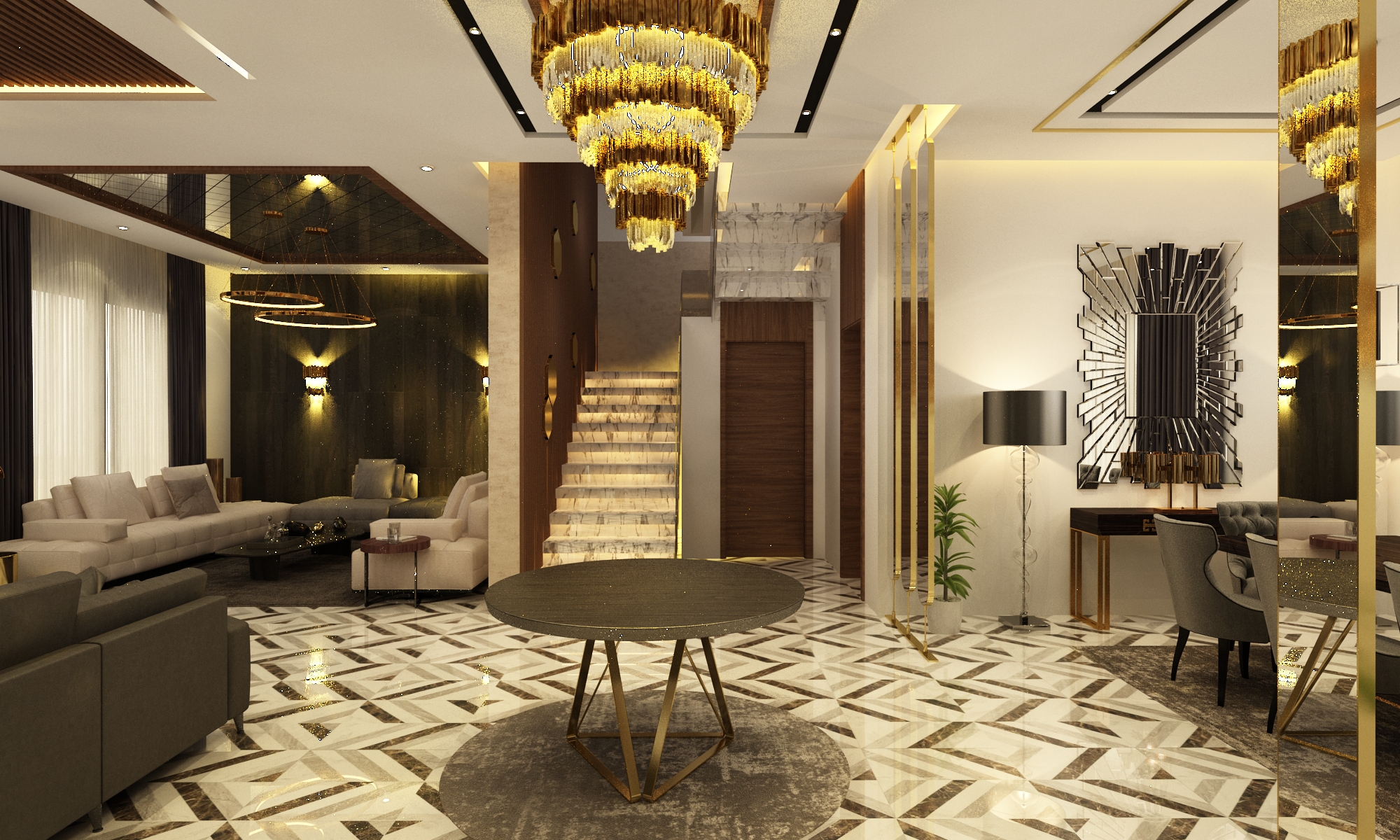 Villa Mourad Saaidi – Architecte d’intérieur à Casablanca – Aménagement et design intérieur résidentiel moderne et élégant