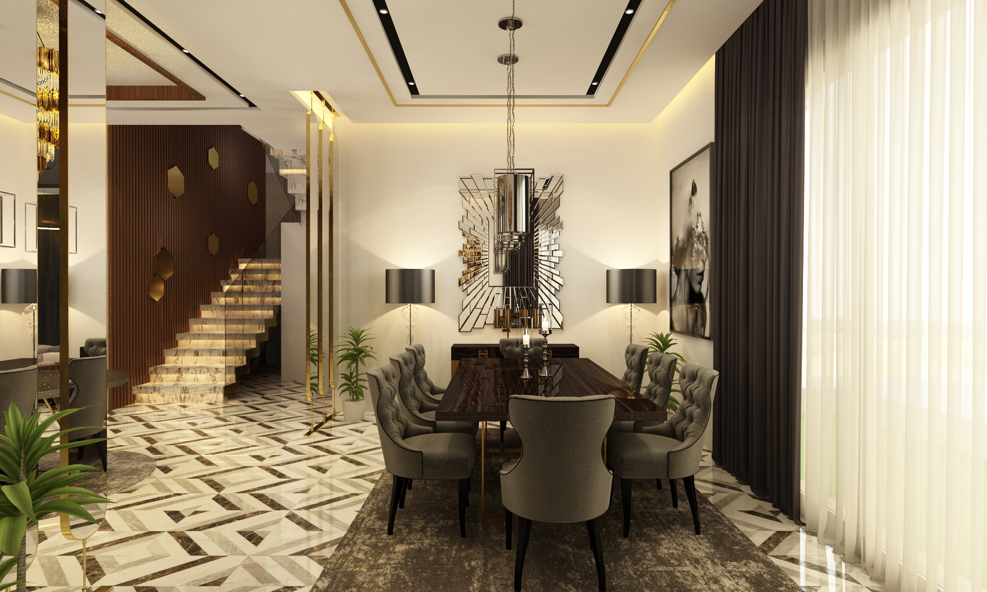 Villa Mourad Saaidi – Architecte d’intérieur à Casablanca – Aménagement et design intérieur résidentiel moderne et élégant