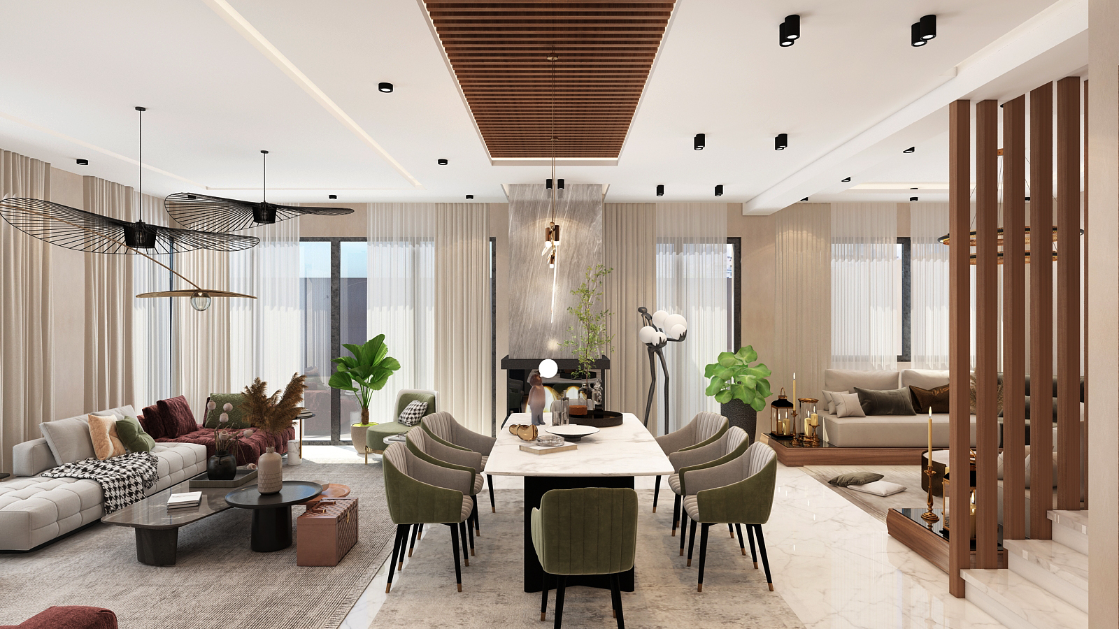 Villa Almaz – Architecte d’intérieur à Casablanca – Aménagement et design intérieur résidentiel moderne et haut de gamme