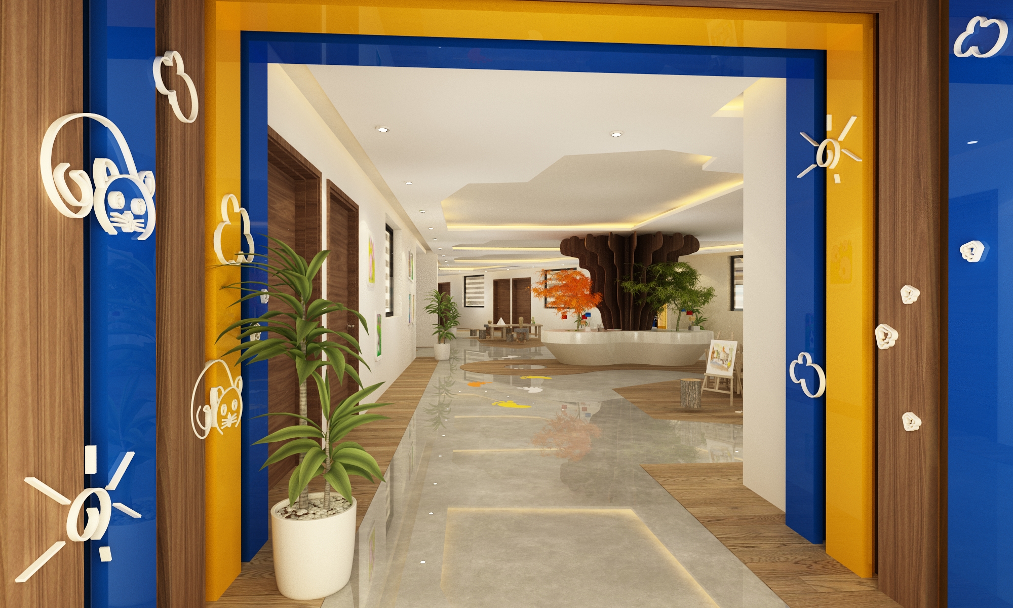 École – Architecte d’intérieur à Casablanca – Aménagement et design intérieur d’espace scolaire moderne et fonctionnel