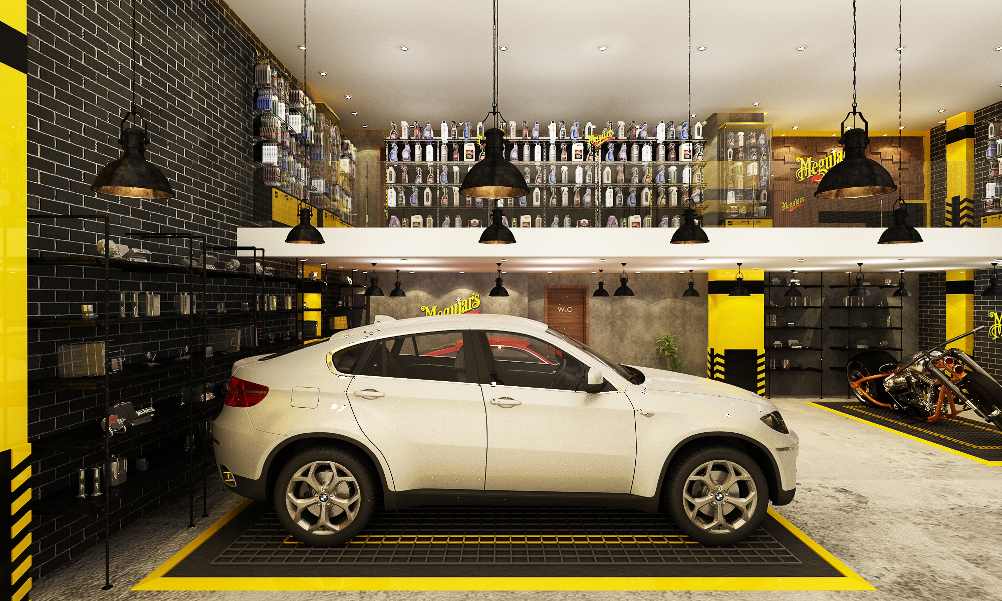 Centre de service Meguair’s – Architecte d’intérieur à Casablanca – Aménagement et design intérieur d’espace professionnel et commercial moderne